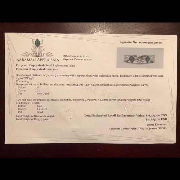 Engagement Ring with Certification - Picture 7 of 8